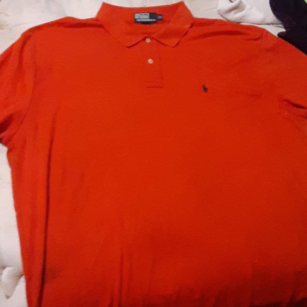 Orange polo by ralph Lauren shortsleeve shirt